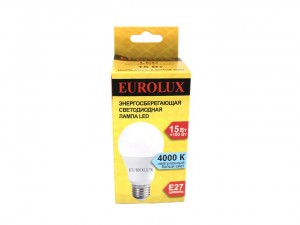 Лампа LED 15Вт E27  белый свет Eurolux A60 - фото 2